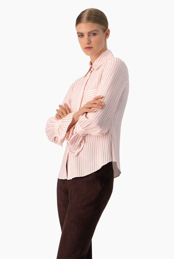 Camisa rayada manga larga