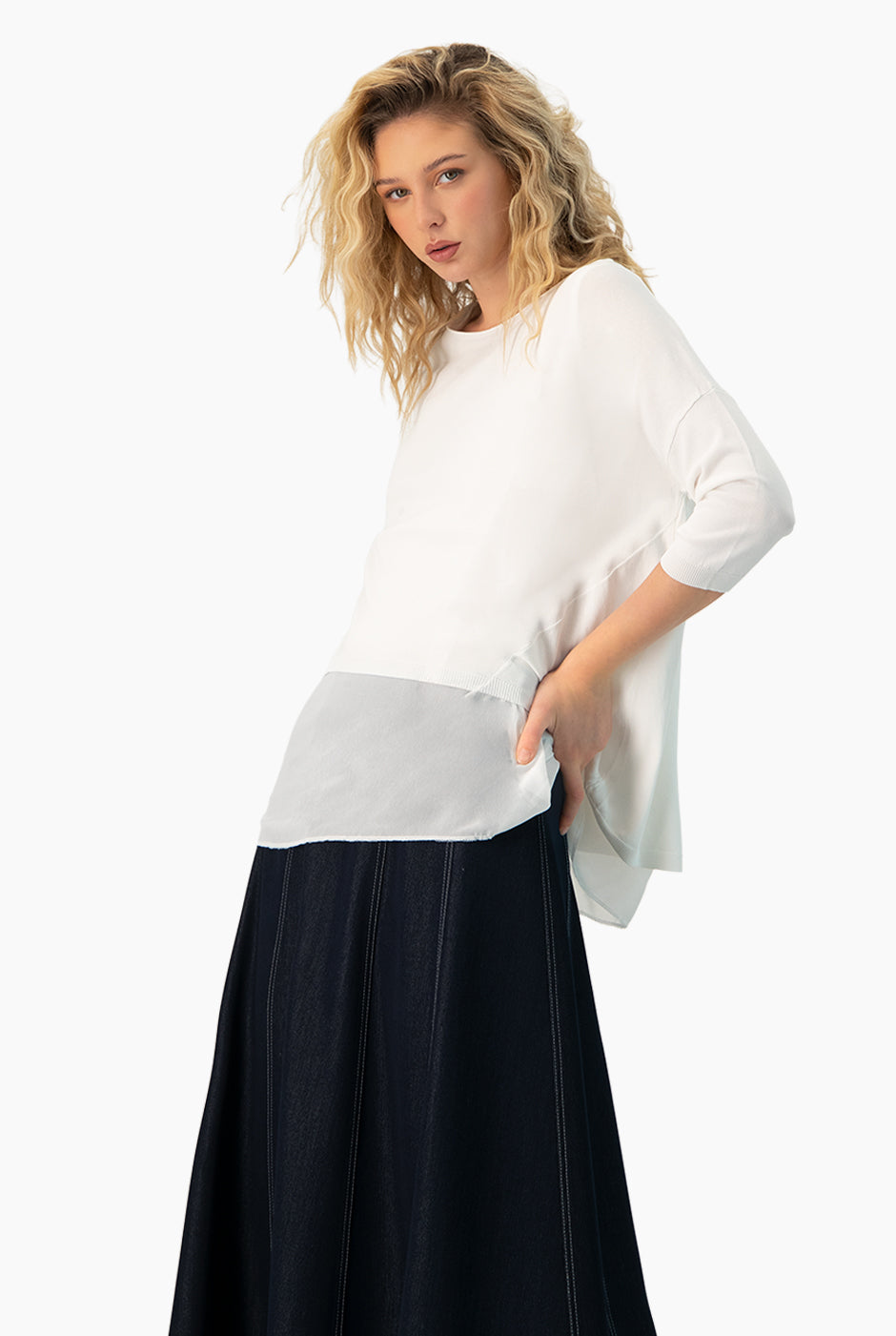 Pullover Ligero Tail-hem