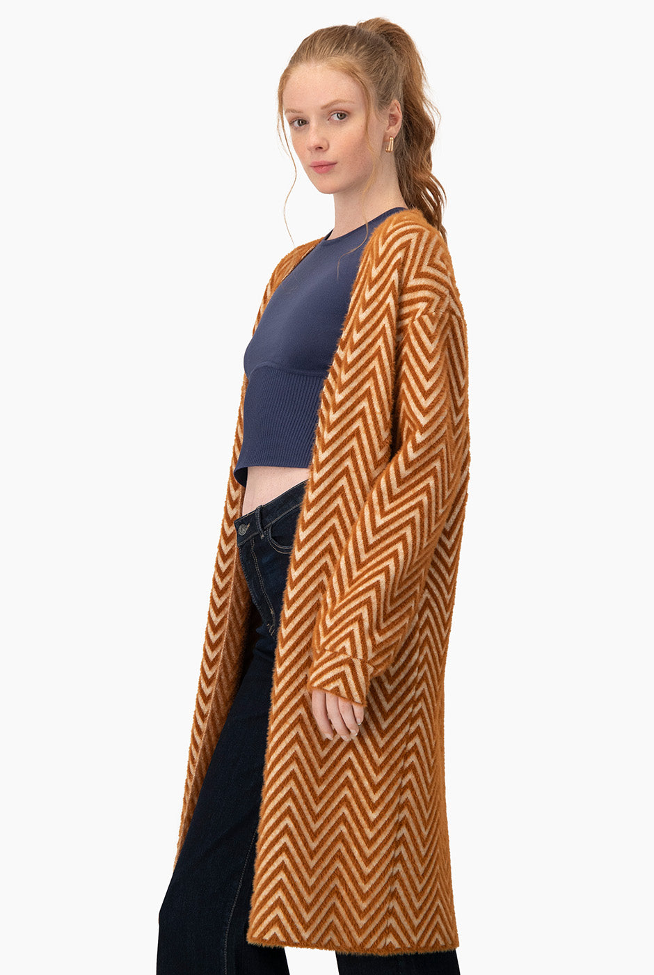 Cárdigan Intarsia Espiga