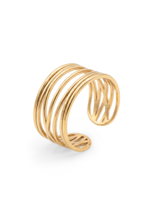 Anillo Golden Threads
