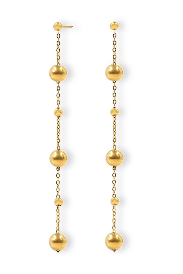 Aretes Golden Beads