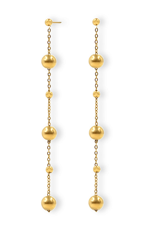 Aretes Golden Beads