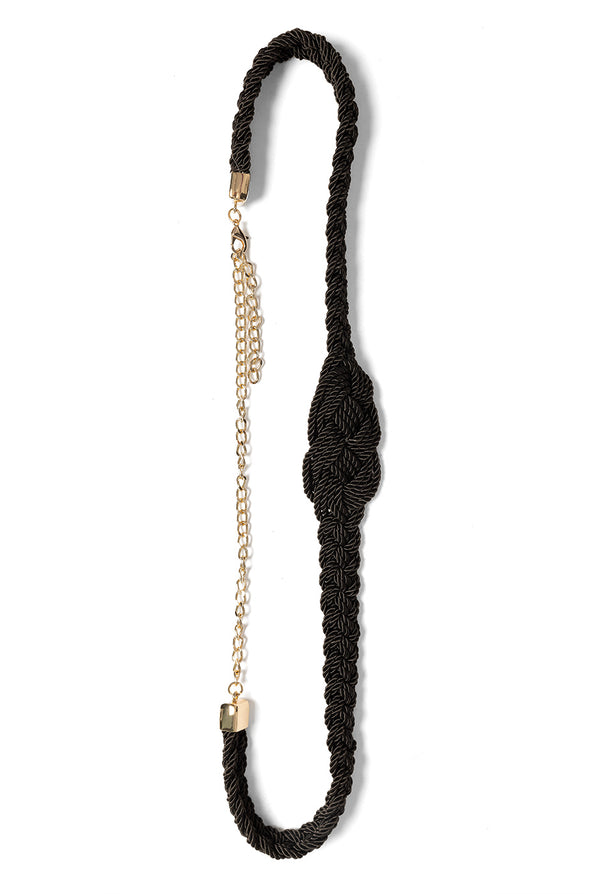 Cinturón Black Braided