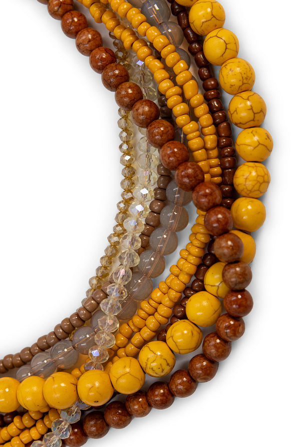 Collar Mustard Beads