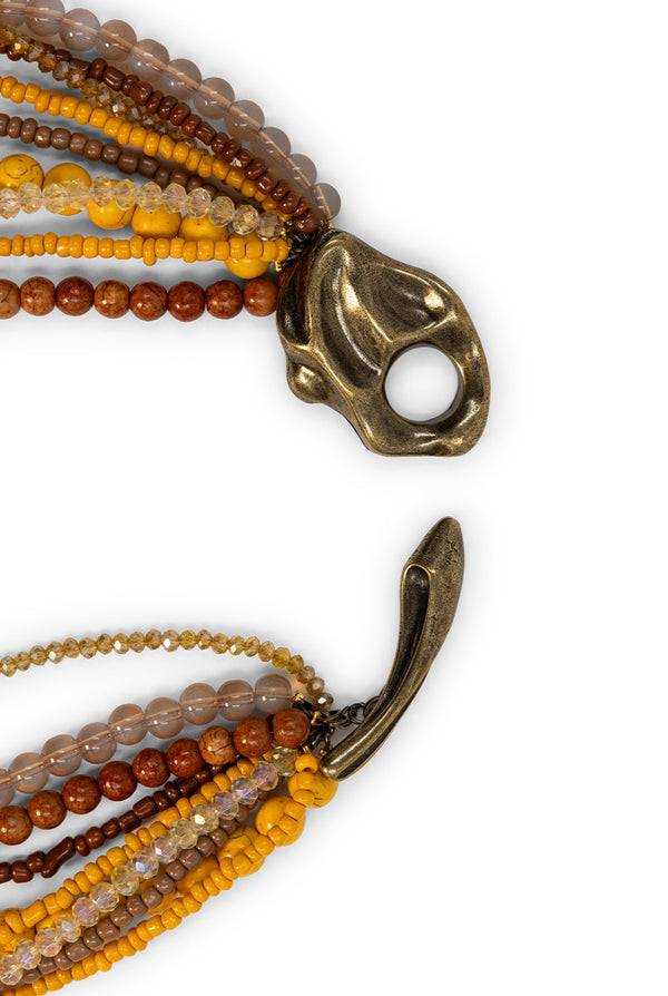 Collar Mustard Beads