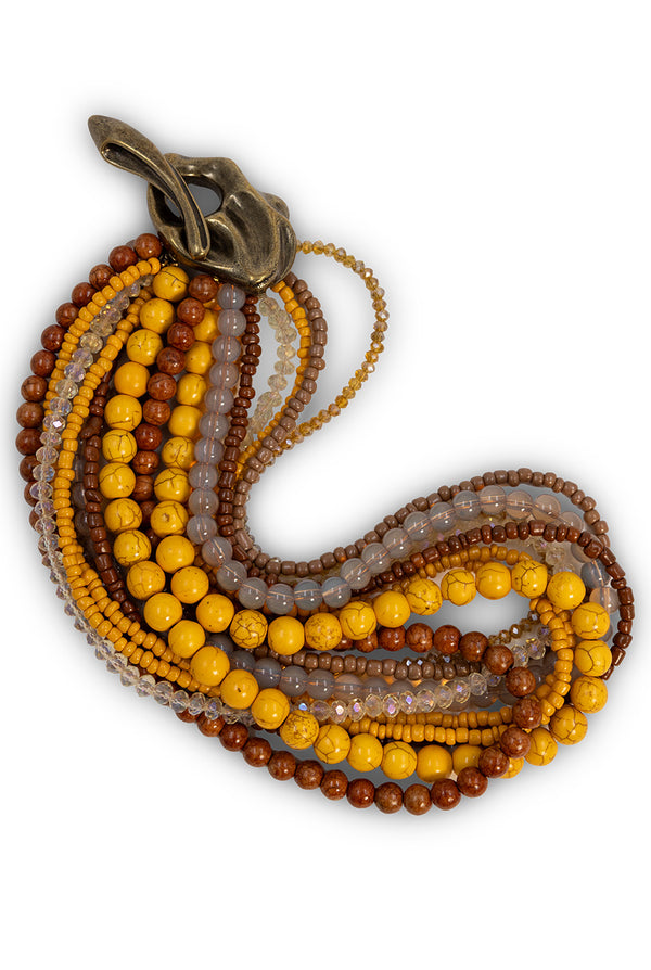 Collar Mustard Beads