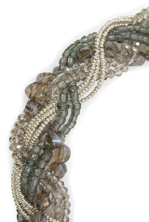 Collar Pewter Braided