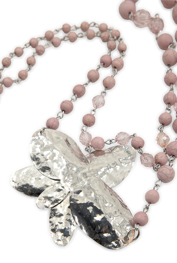 Collar Silver Flower