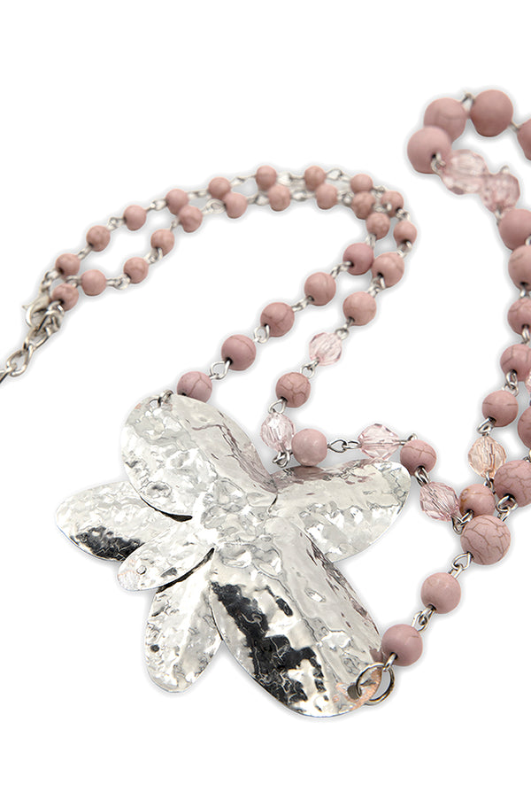Collar Silver Flower