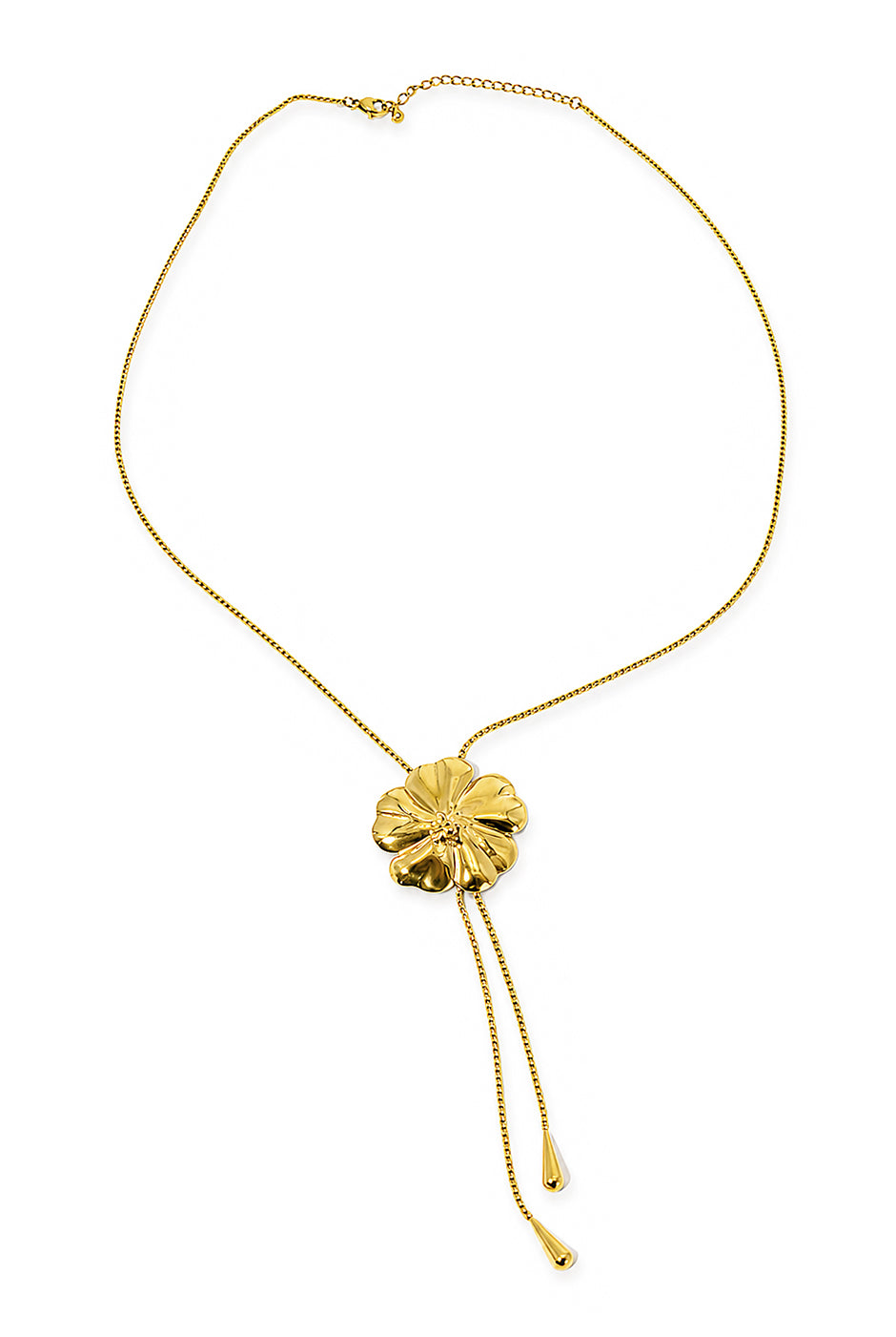 Collar Golden Flower con colgante de flor dorada