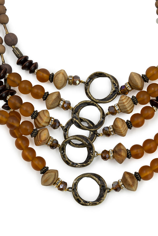 Collar Brown Beads