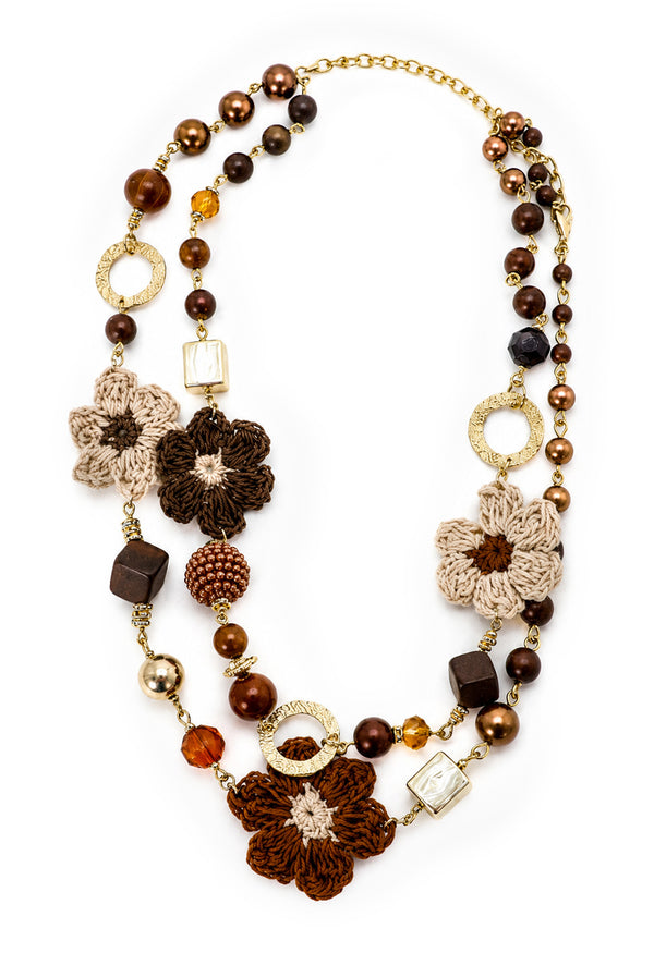 Collar Crochet Flowers