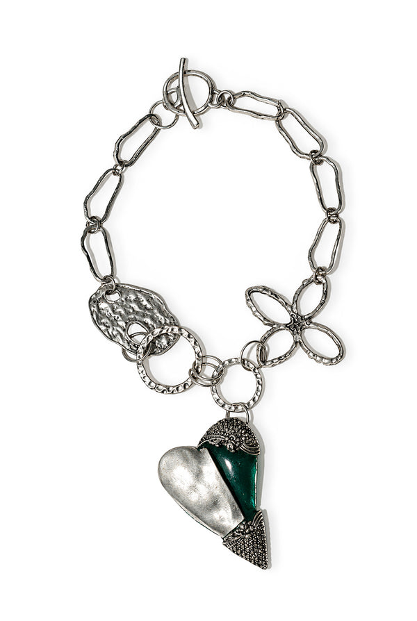 Collar Dual Heart