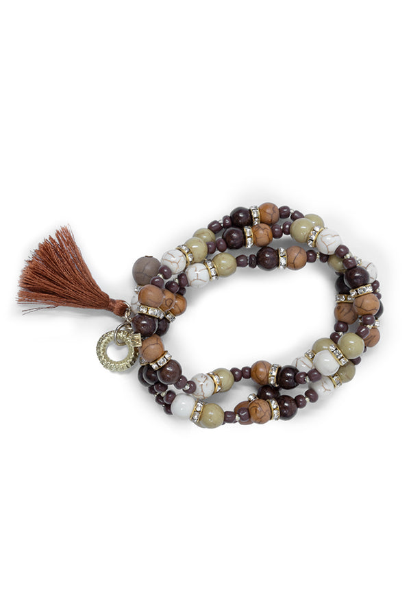 Pulsera Triple Beads