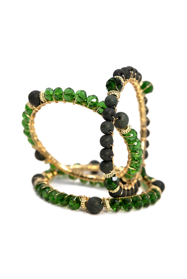 Pulsera Esmeralda Triple