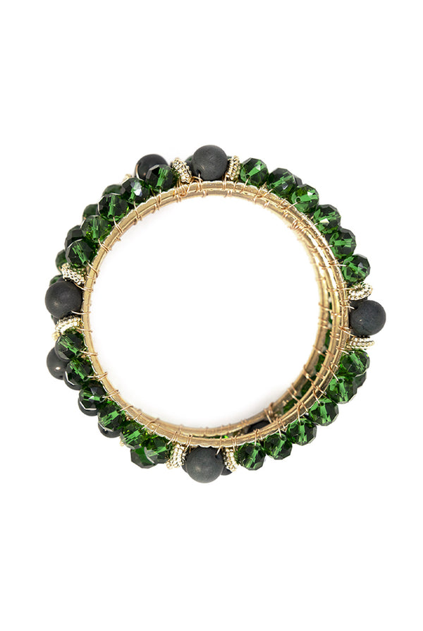 Pulsera Esmeralda Triple