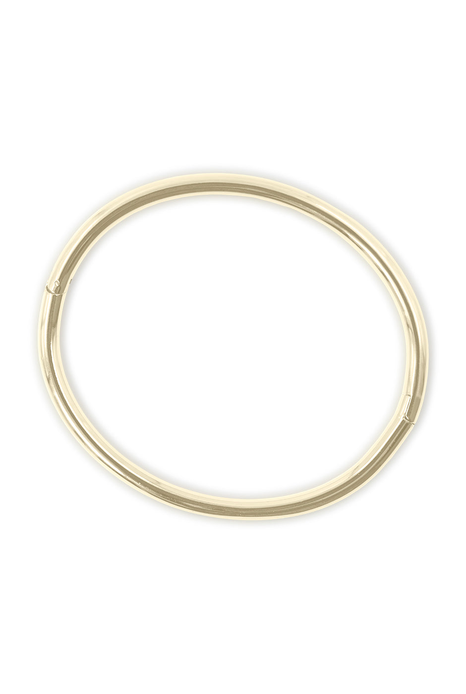 Brazalete dorado de acero inoxidable con superficie lisa