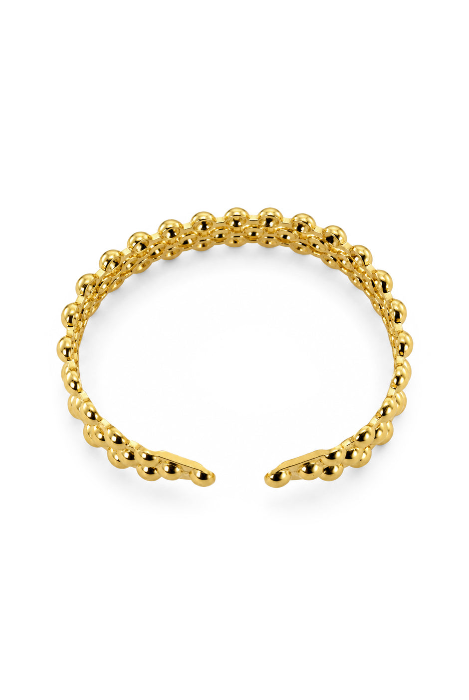 Pulsera Golden Beads dorada con diseño de esferas múltiples