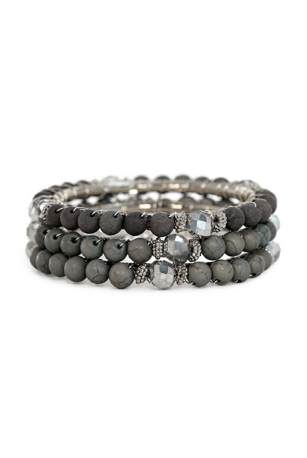 Set Grey Bracelets