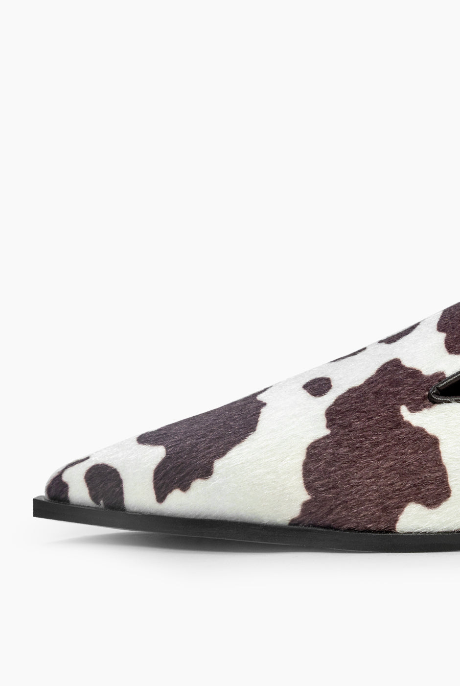Chinela destalonada con estampado animal texturizado