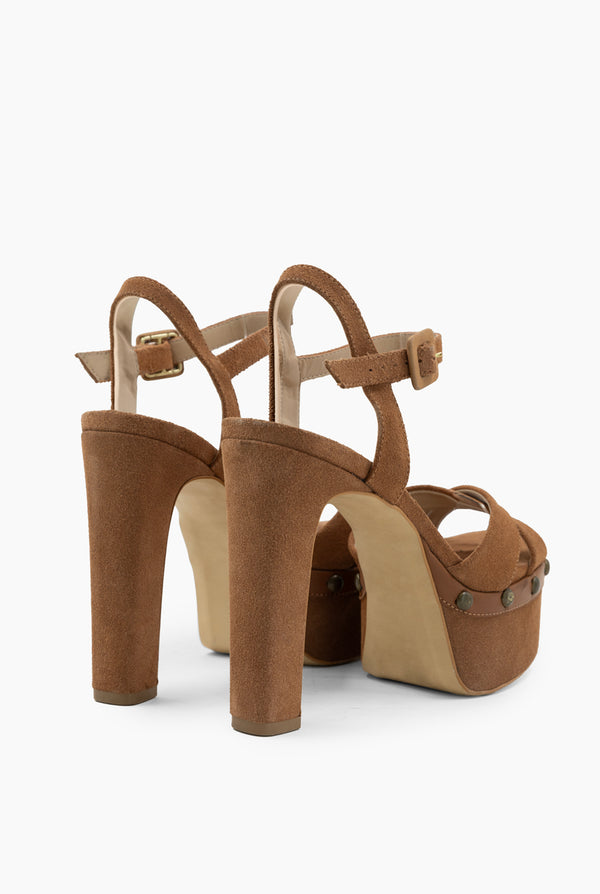 Sandalia Toffee Velvet