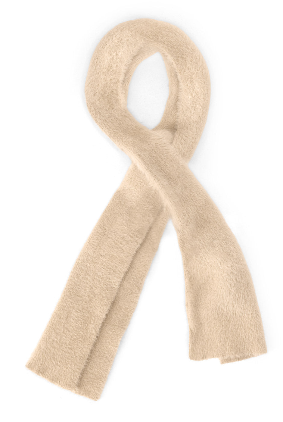 Bufanda Cozy de pelo sintético beige, suave y elegante