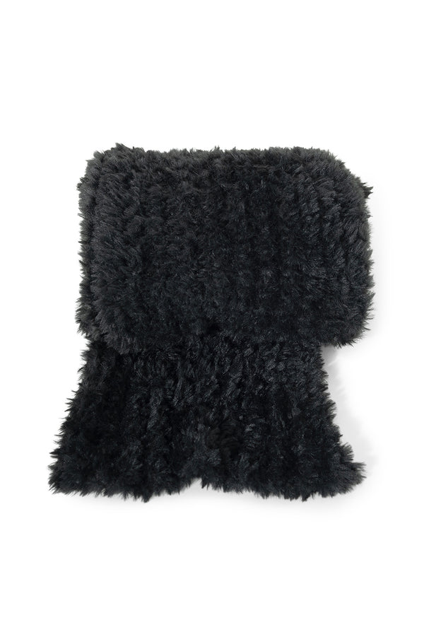 Bufanda Faux-Fur Black