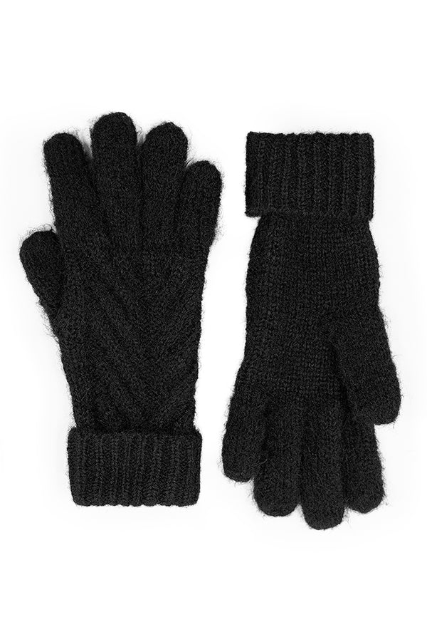 Guantes Black Knit
