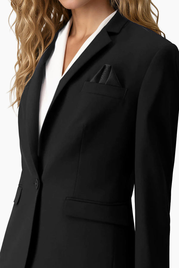 Saco Básico Recto Negro