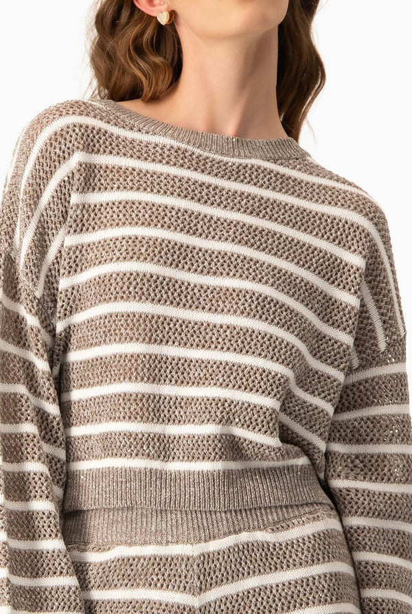 Suéter Cropped Franjas