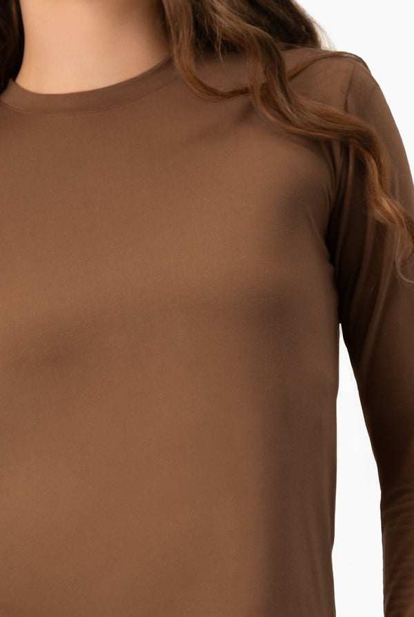 Playera basica lisa manga larga
