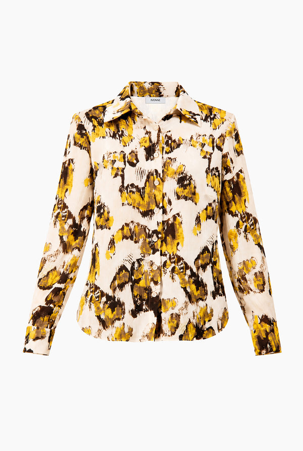 Blusa Ivonne camisera estampada