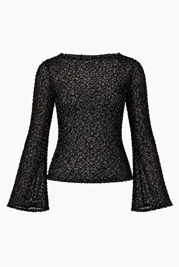 Blusa Ivonne manga larga acampanada