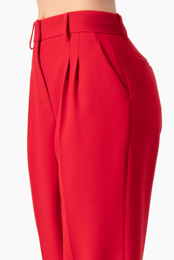 Pantalon amplio sastreado con bolsillos traseros simulados