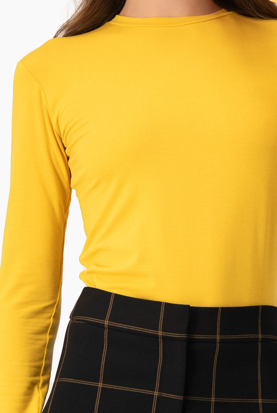 Playera basica recta manga larga