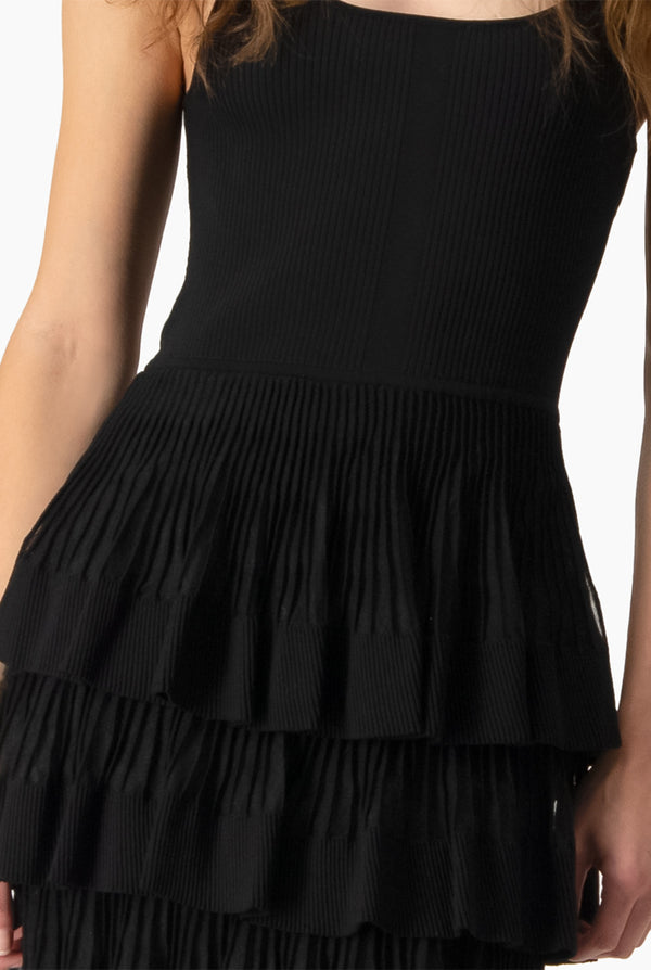 Vestido Mesh Ruffles