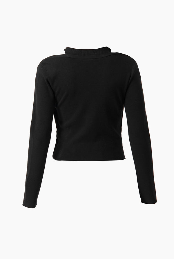 Pullover Drap Knotted