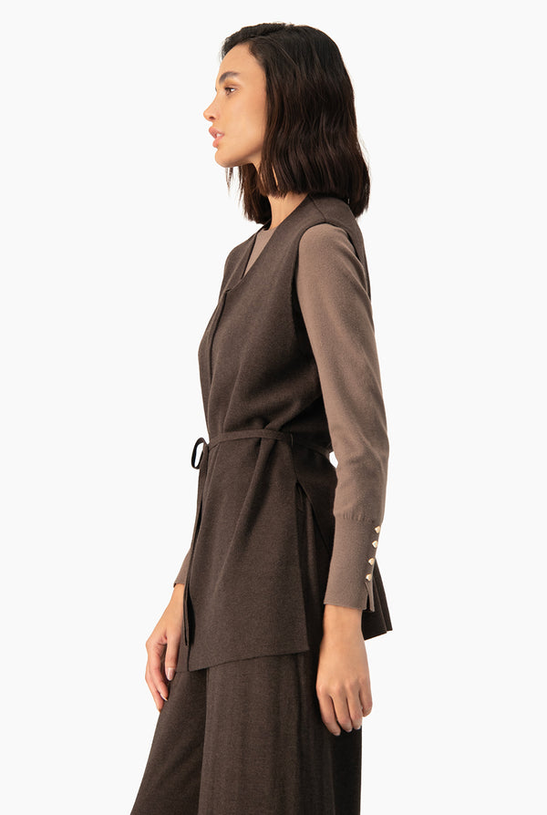 Set chaleco/ pant brown