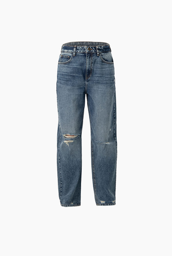 Jeans destroyed de pierna amplia