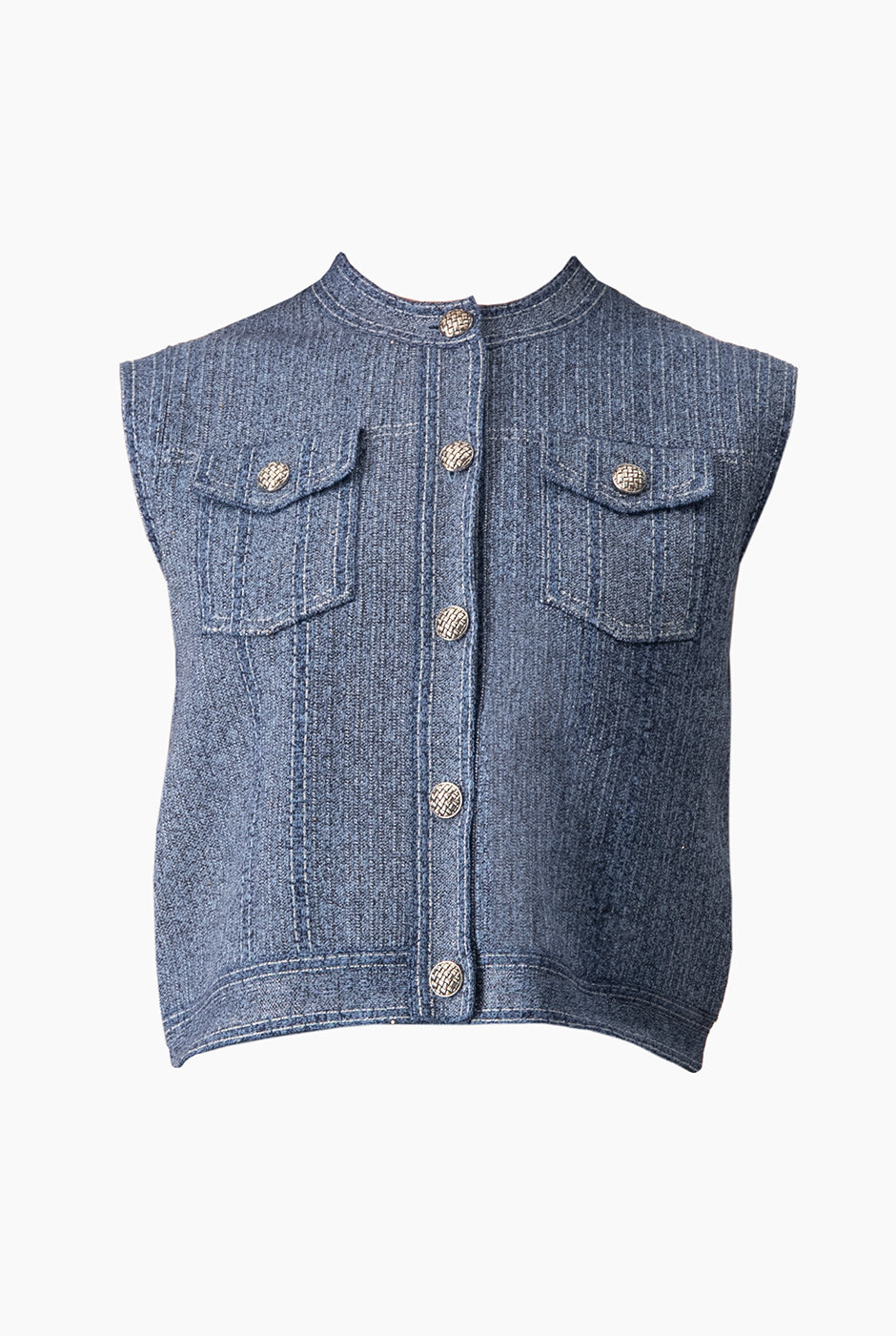 Chaleco Denim Lúrex