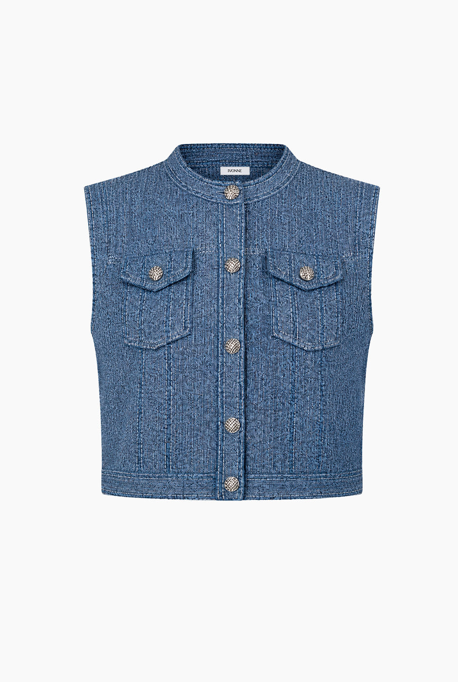 Chaleco Denim Lúrex