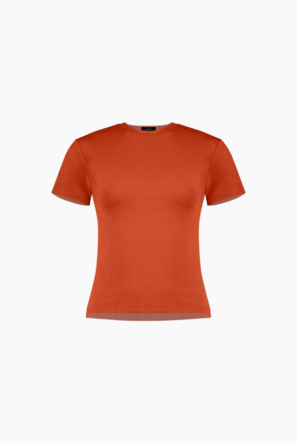 Playera basica recta manga corta