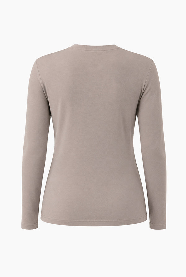 Playera basica manga larga