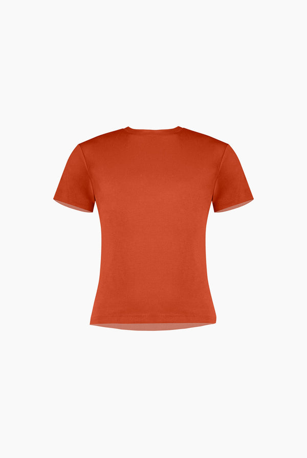 Playera basica recta manga corta