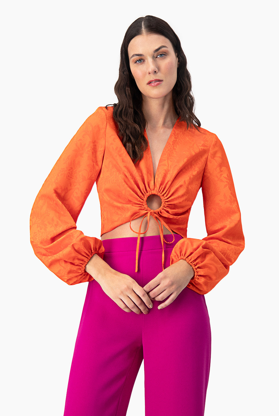 Fashion blusa naranja