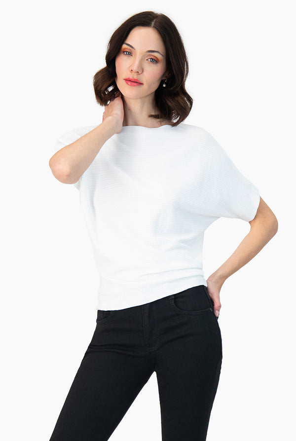 Blusa manga corta color blanco