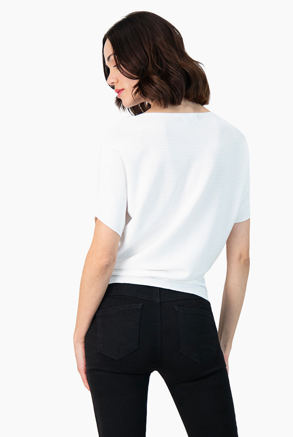 Blusa manga corta color blanco