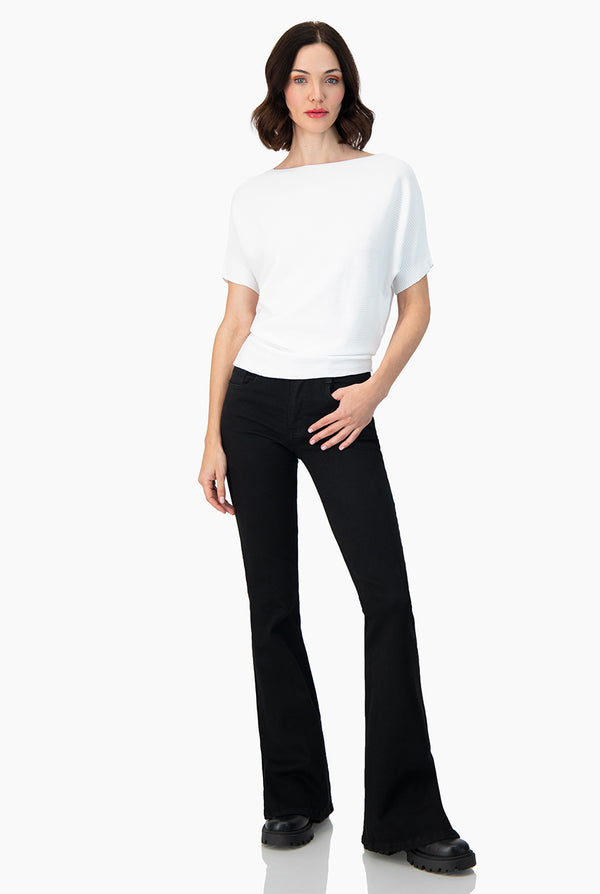 Blusa manga corta color blanco