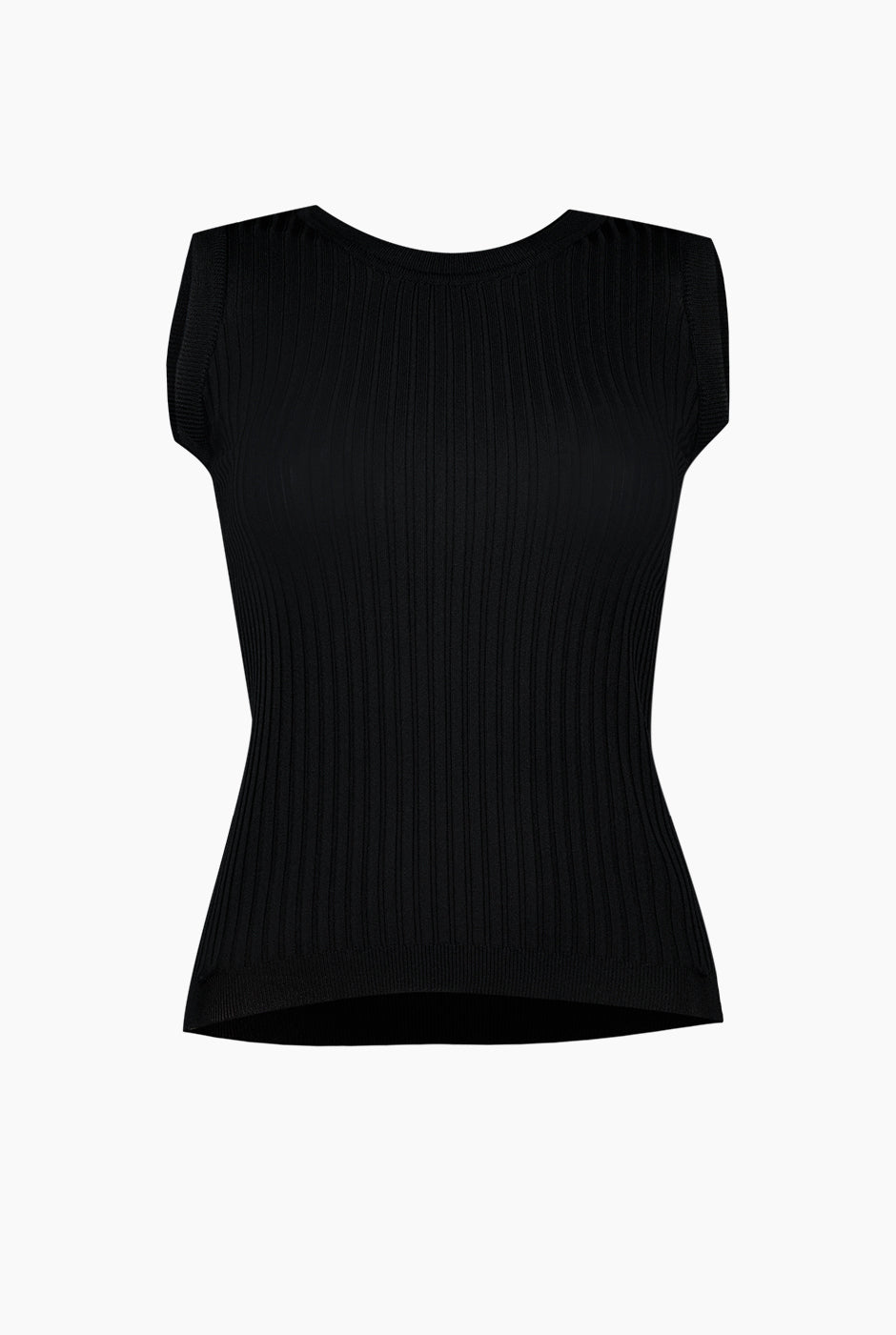 Blusa sin mangas color negro