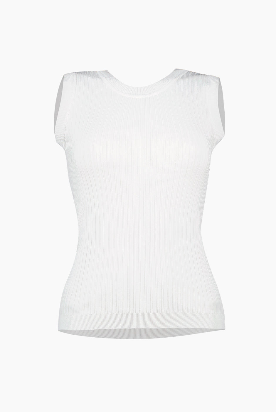 Blusa sin mangas color blanco